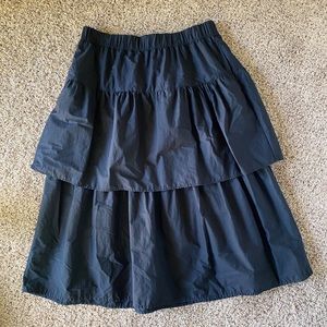 Tiered MIDI Skirt